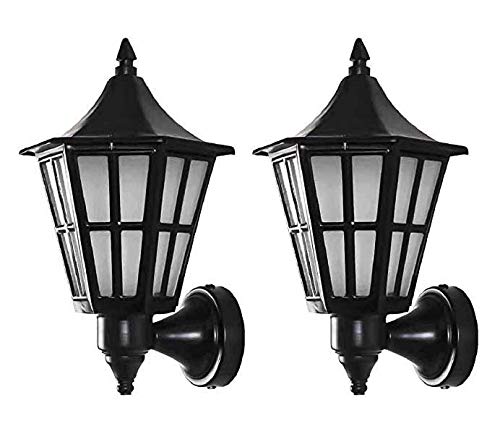 Improvhome Metal Traditional Wall Light (Set of 2, Bulb Not Included)- Black - Image 1