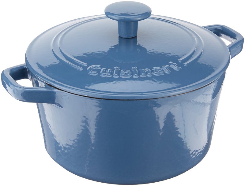 Cuisinart 3 Qt Casserole Covered Enameled Provencial Blue - Image 2