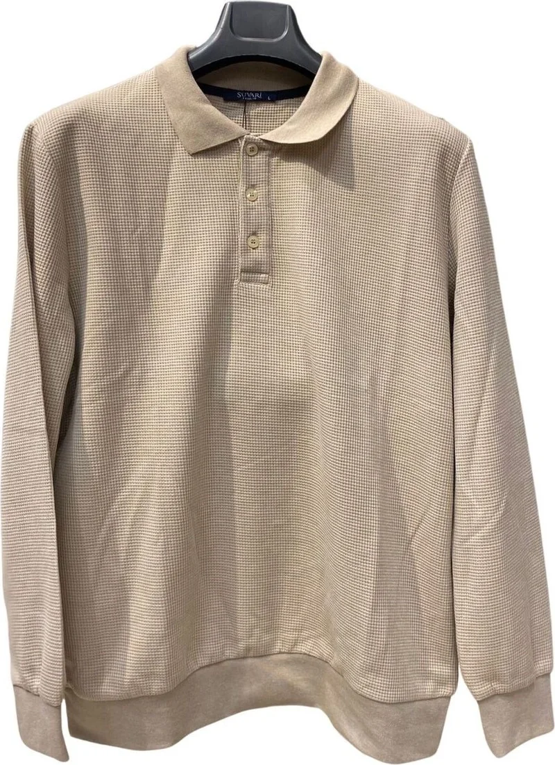 سوفاري Suvari Waffle Patterned Polo Neck Sweater