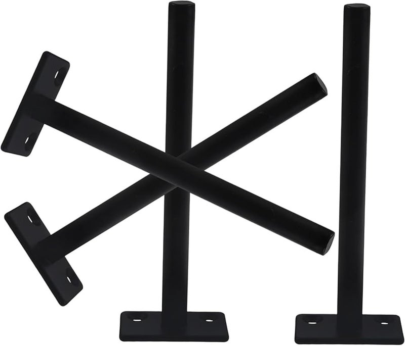 Jojofuny 4Pcs Hidden Shelf Bracket Heavy Duty No Screws Industrial Modern Look - Image 1