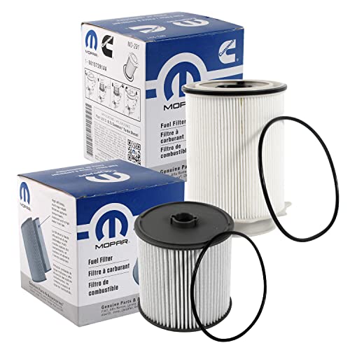Mopar Fuel Filters 68157291AA and 68436631AA for a 2019-2024 Ram Truck 6.7L Cummins Diesel - Image 1