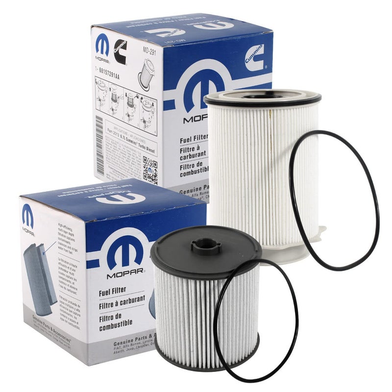 Mopar Fuel Filters 68157291AA and 68436631AA for a 2019-2024 Ram Truck 6.7L Cummins Diesel - Image 2