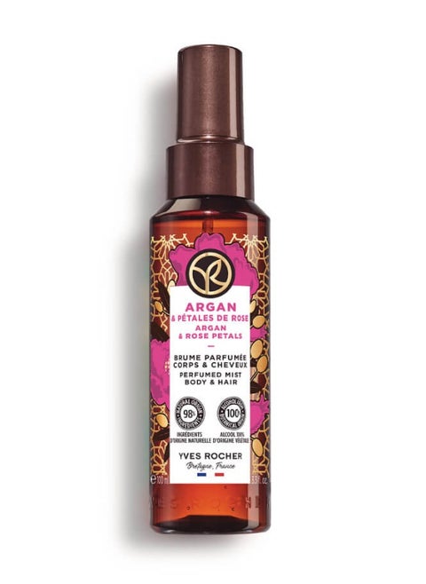 Argan & Rose Petals Perfumed Body and Hair Mist