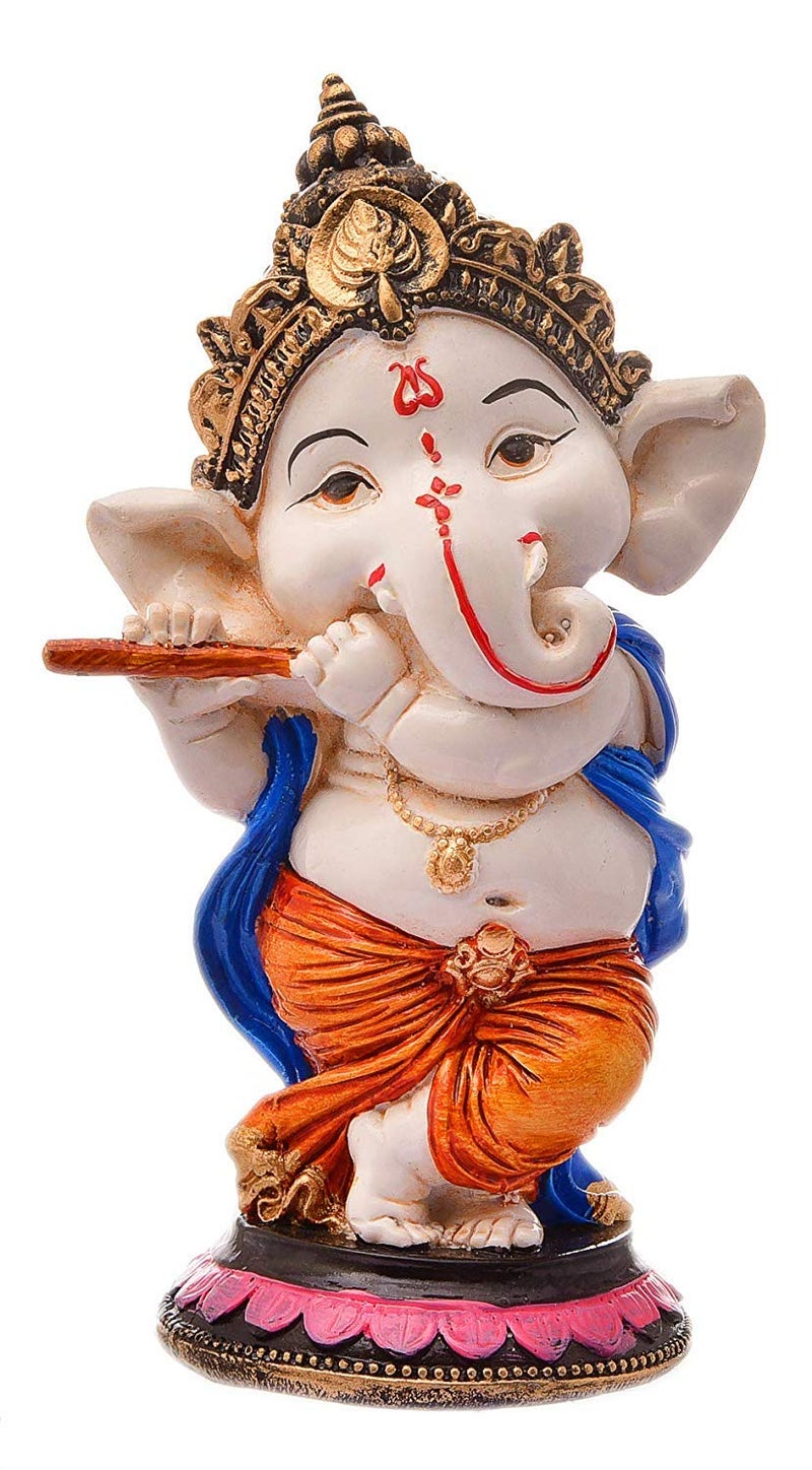 KARIGAARI Ideas Hand Crafted Karigaari India Handcrafted Polyresin Eco Friendly Lord Ganesha Ganpati Idol Figurine Lord Ganesha Statue for Home Decoration Multicolor - Image 2
