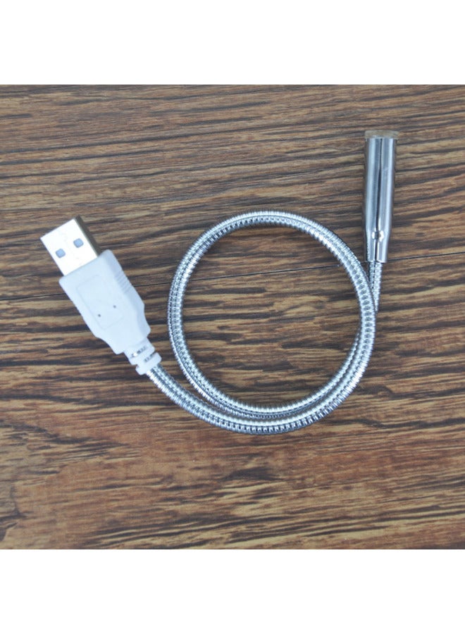 Usb Lamp Metal Hose Lamp Student Computer Notebook Keyboard Lamp Usb Charging Lamp LED Lamp-Color:Black - Image 4