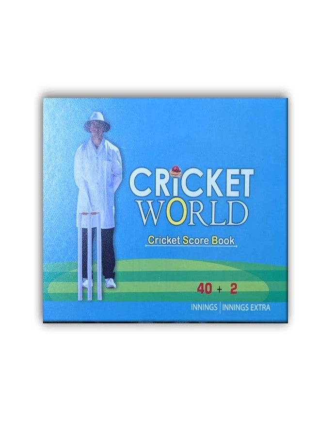 Gmefvr Cricket Score Book, Colored Fine Brite Paper, 40+2 Innings Capacity, Durable Binding, Structured Batting & Bowling Layout, Club & School Scorekeeping Ledger - Image 2