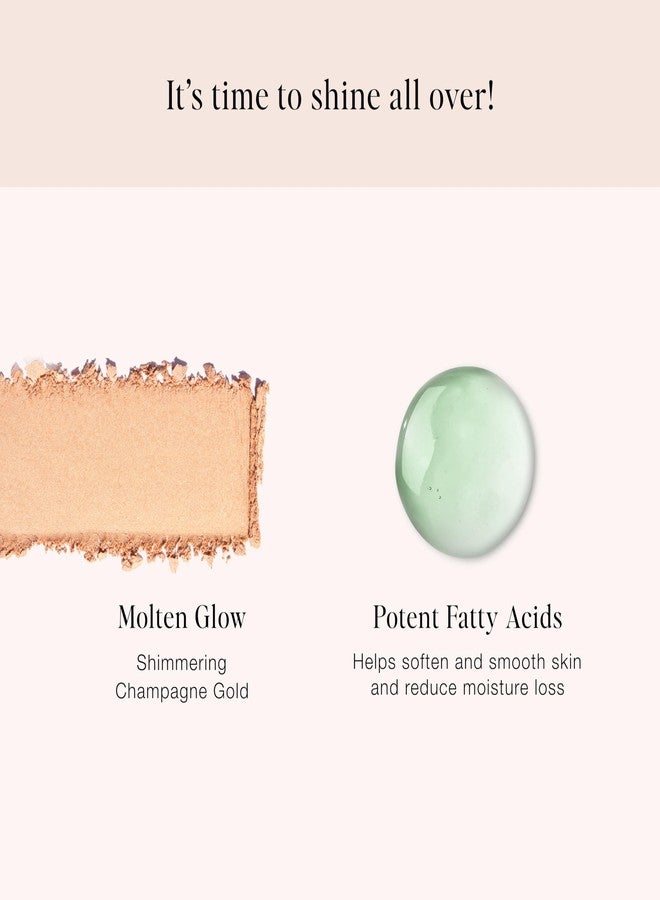 Jouer مجموعة فرش السفر وهايلايتر الوجه والجسم من جوير مولتن جلو - مكياج مضيء - بودرة لامعة وهايلايت - Image 5