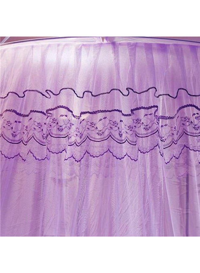 Elegant Bed Canopy Net Polyester Purple 100centimeter - Image 2