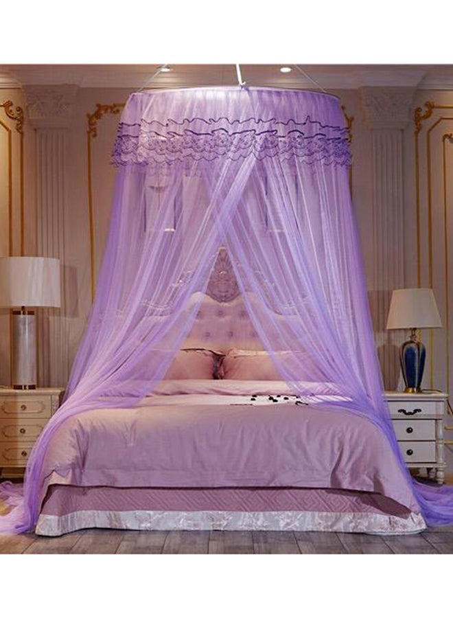 Elegant Bed Canopy Net Polyester Purple 100centimeter - Image 1
