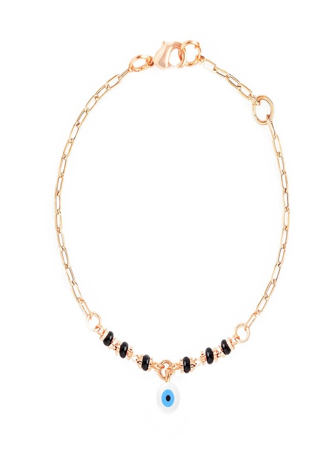 مينوتيا خلخال MINUTIAE مطلي بالذهب الوردي بتصميم سلسلة للنساء والفتيات_MNT0389RD_RG - Image 1