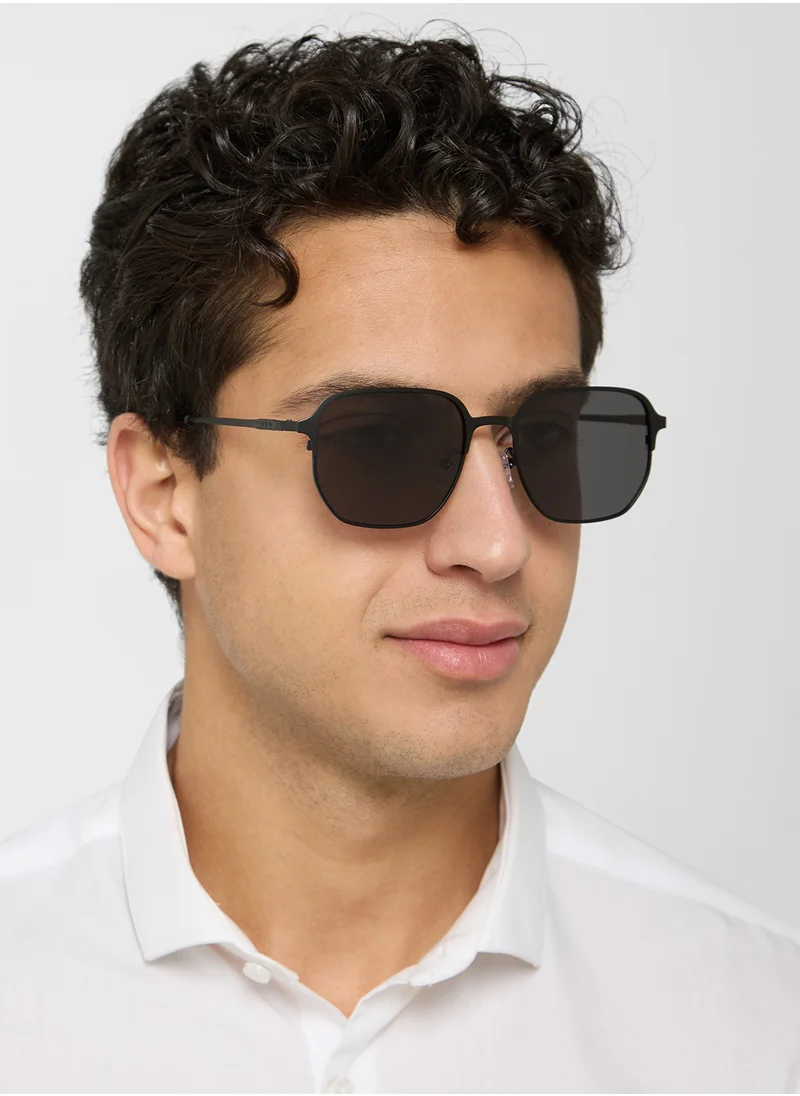 روبرت وود Polarized Lens Square Aviator Sunglasses