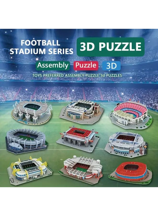 DIY 3D Paper Puzzle Kit Football Stadium Model 206017S Educational Toy - Image 2