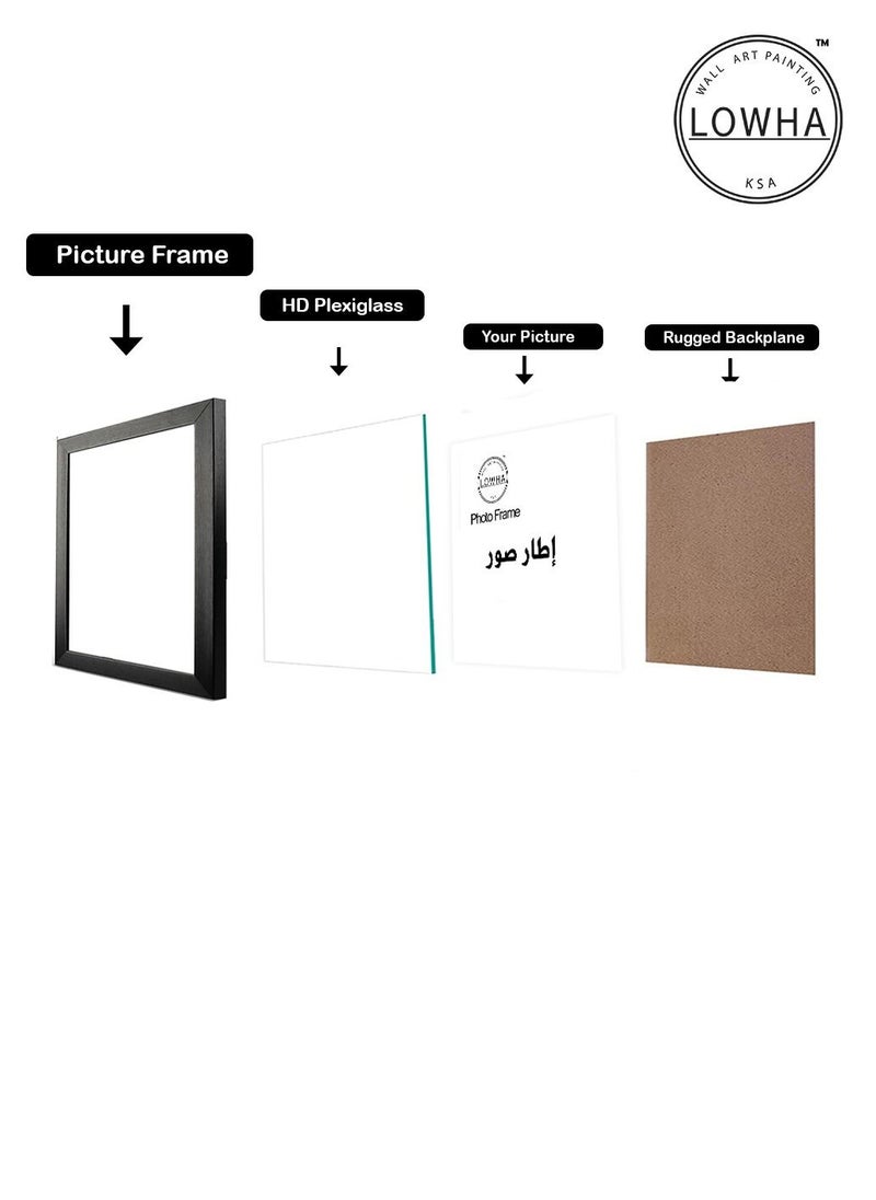 LOWHA Tabletop and Wall Photo Frame with Stand for Square Picture Wall Art  - Image 3