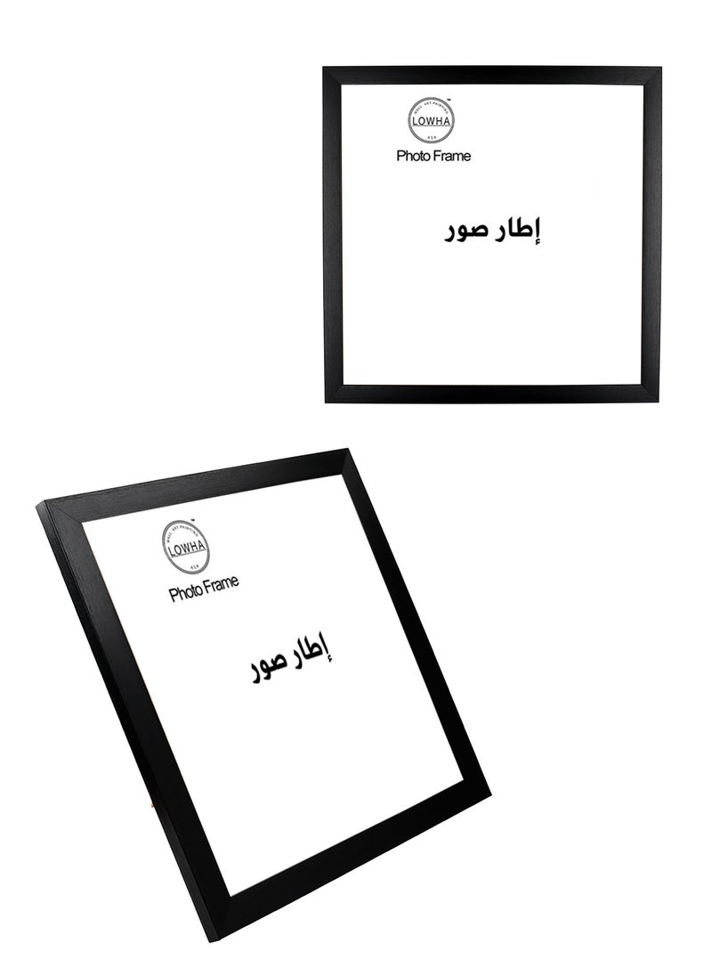 LOWHA Tabletop and Wall Photo Frame with Stand for Square Picture Wall Art  - Image 2
