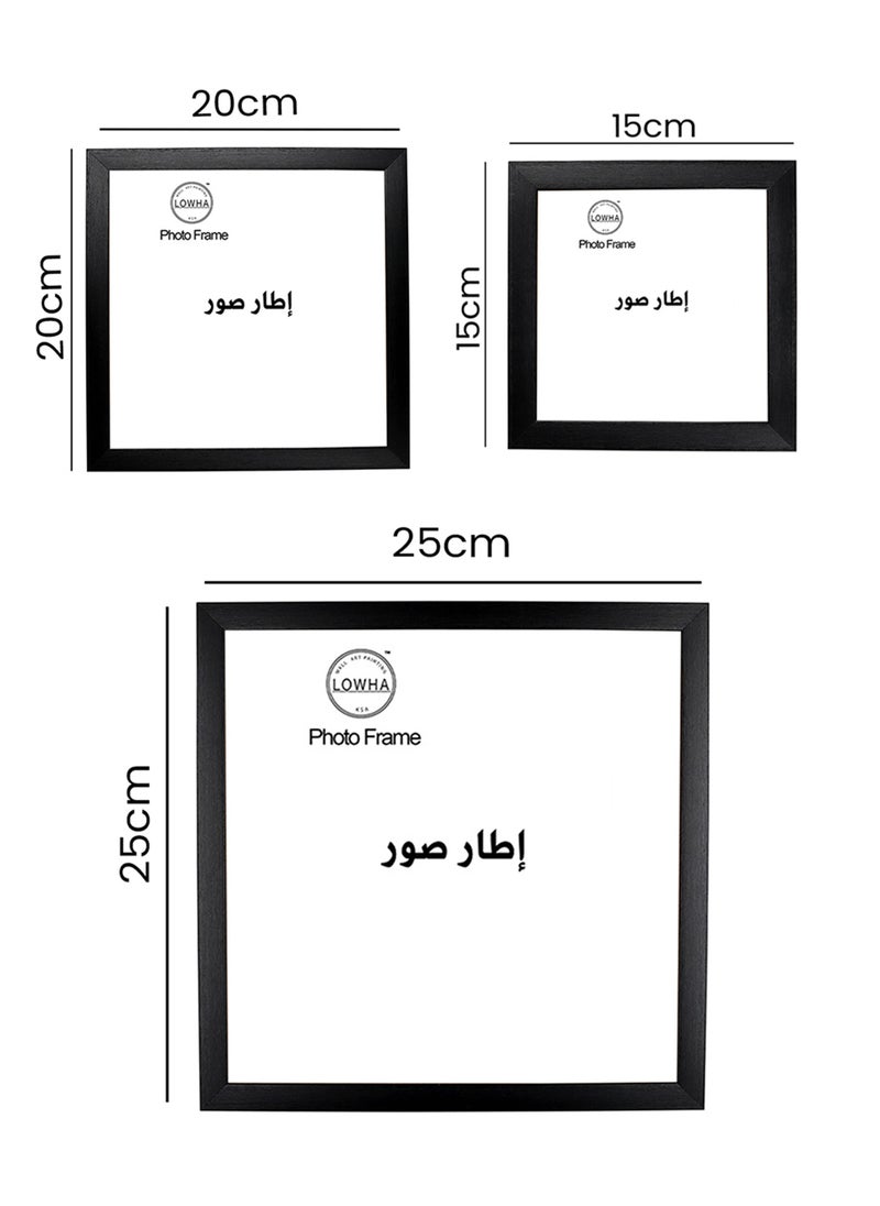 LOWHA Tabletop and Wall Photo Frame with Stand for Square Picture Wall Art  - Image 4