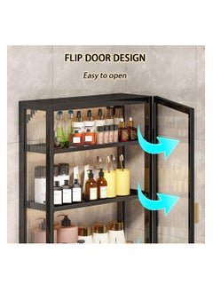Generic Bathroom Shelf, Large Cosmetic Makeup Organizer, Wall Mounted Storage Shelves, for Bedroom Bathroom Kitchen Laundry Room (Single Door - 30cm)  - Image 5