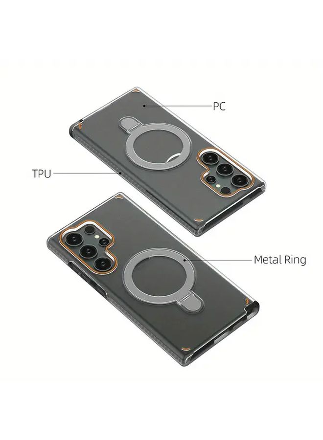 Green Magnetic Phone Holder Compatible With Galaxy S24 Plus 2 In 1 Design - Image 3