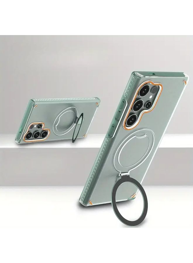 Green Magnetic Phone Holder Compatible With Galaxy S24 Plus 2 In 1 Design - Image 5