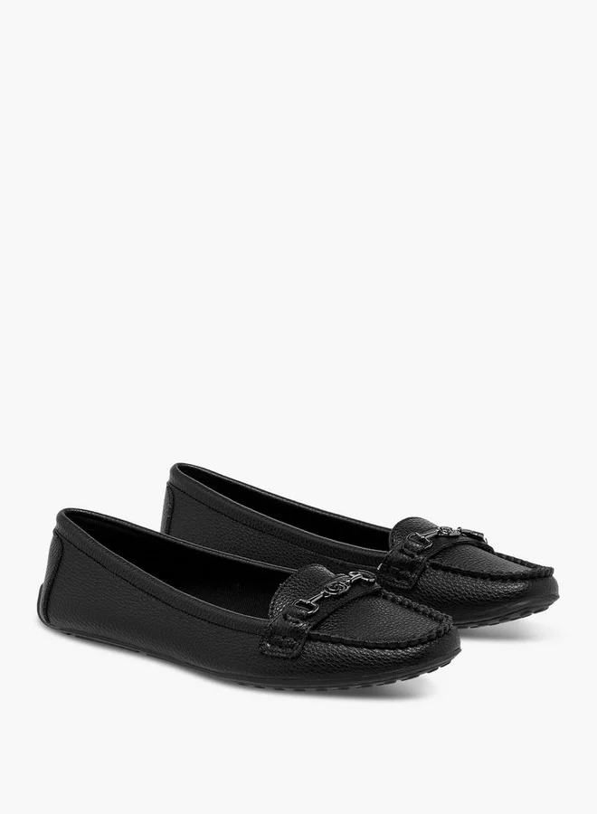 سيليست Women's Monogram Print Slip-On Loafers
