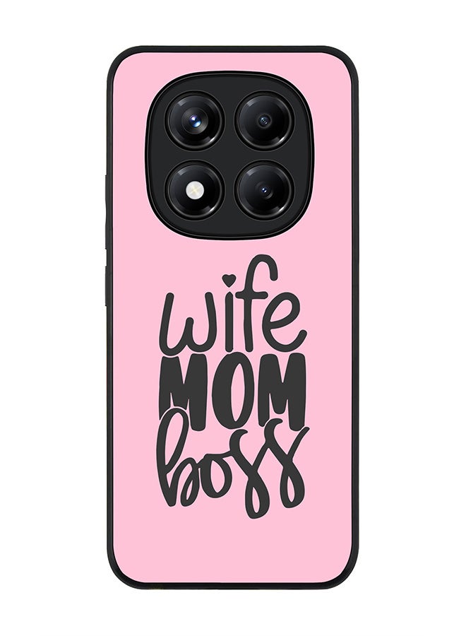 Stylizedd For Xiaomi Redmi Note 14 Pro 5G / X7 5G Case,Slim fit Camera Protection, Shockproof Thin Phone cover  - Wife Mom Boss - Image 1
