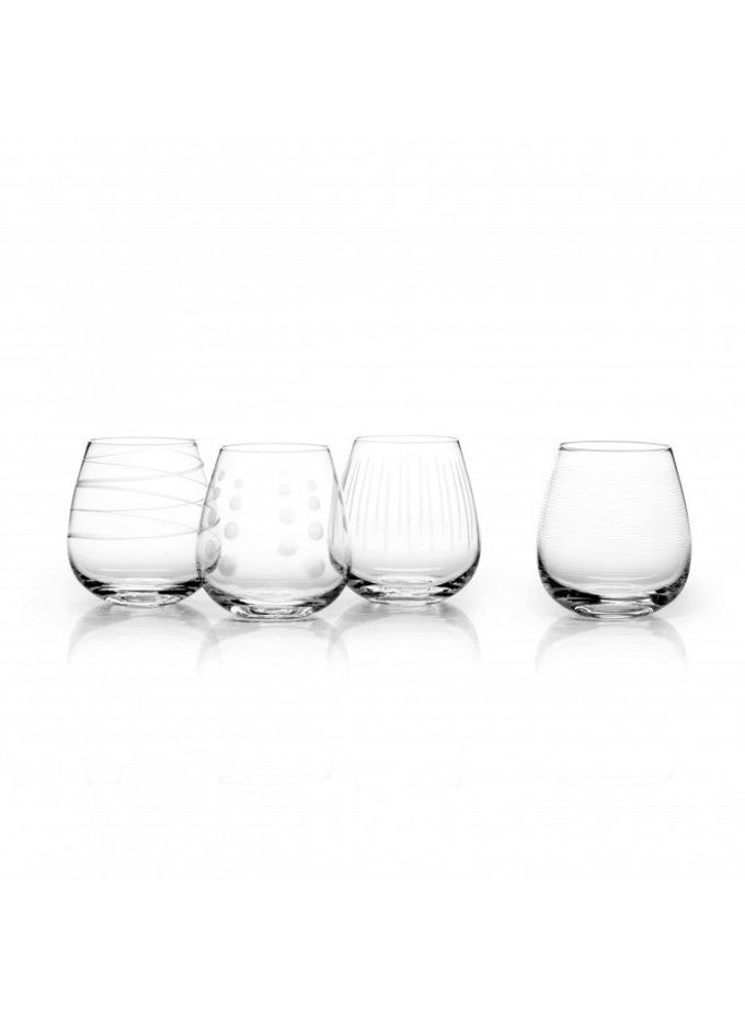 Mikasa Cheers Stemless Wine Glass, 14-Ounce, Set Of 4 - Image 1