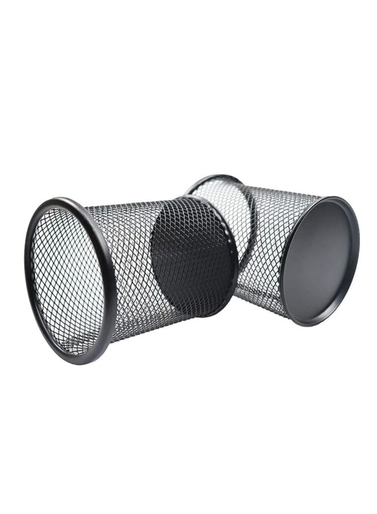 3-Piece Metal Pen Organizer Set Black - Image 1