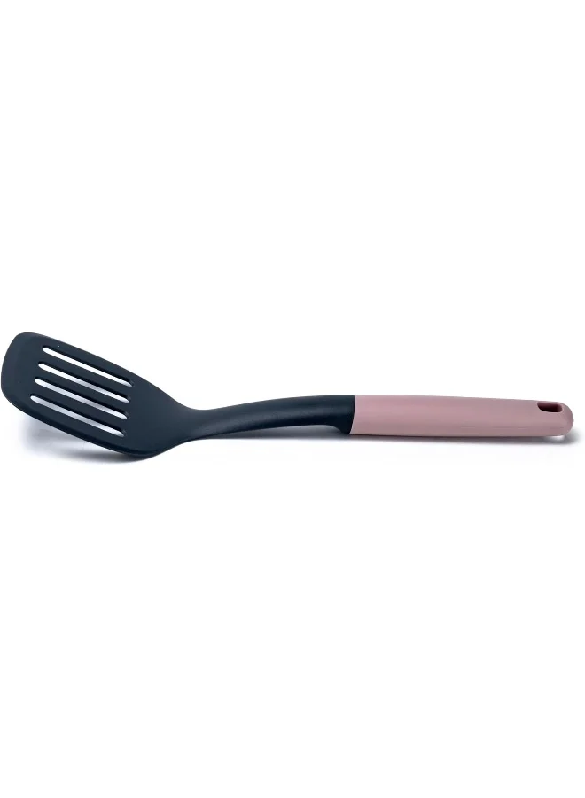 Cuisine Art Pp Handle Nylon Slotted Turner Maroon Rose