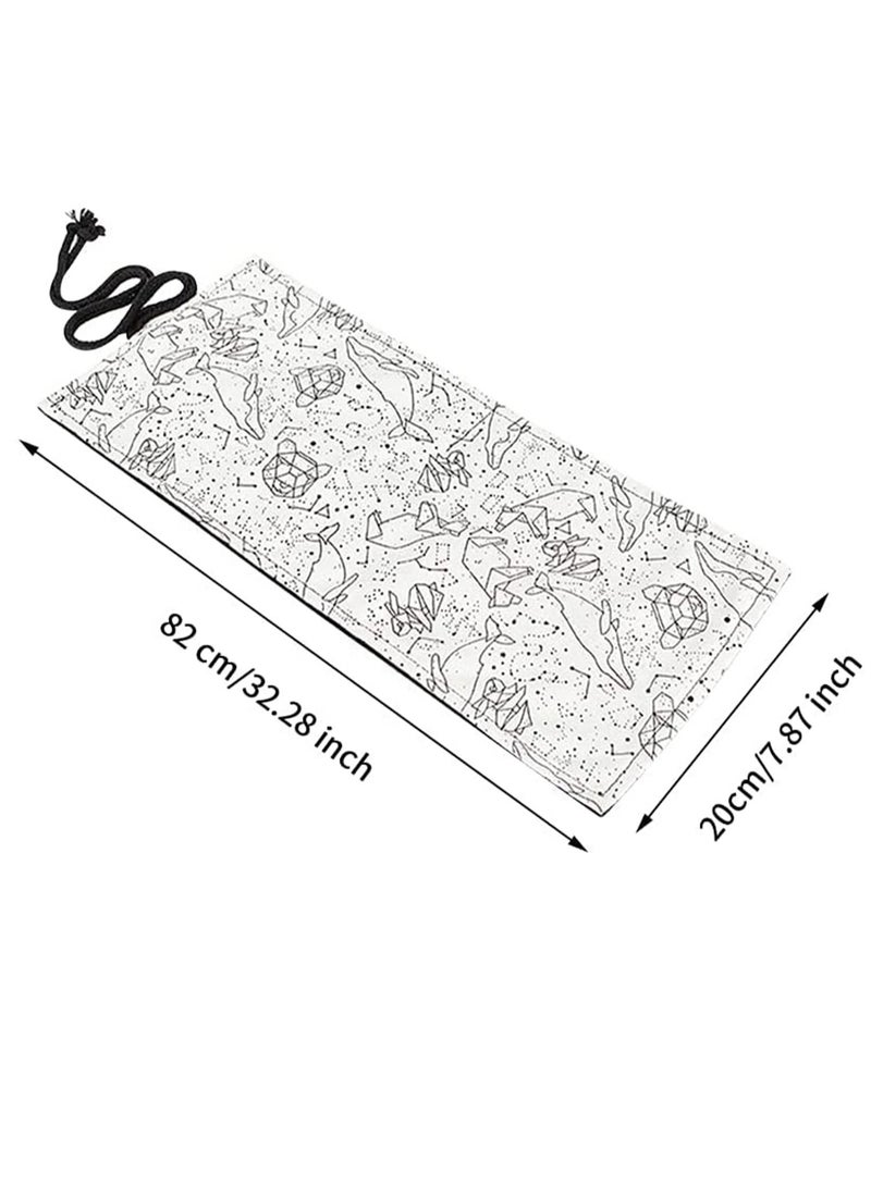 Suntown Canvas Pencil Wrap Case, Roll Up Pencil Storage Holder for Sketching Drawing Writing, Multi-Purpose Constellation Pattern Pen Organizer Bag for Adults, Artists, Sketchers Children (Size: 72 Holes) - Image 5