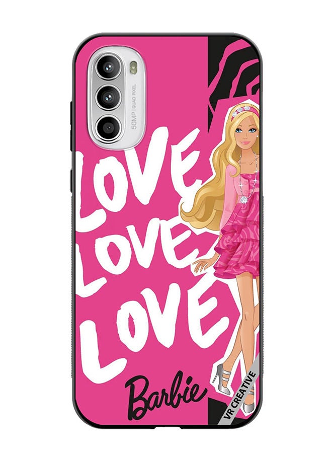 VR CREATIVE Protective Case Cover For Motorola Moto G82 Love Barbie Design Multicolour - Image 1