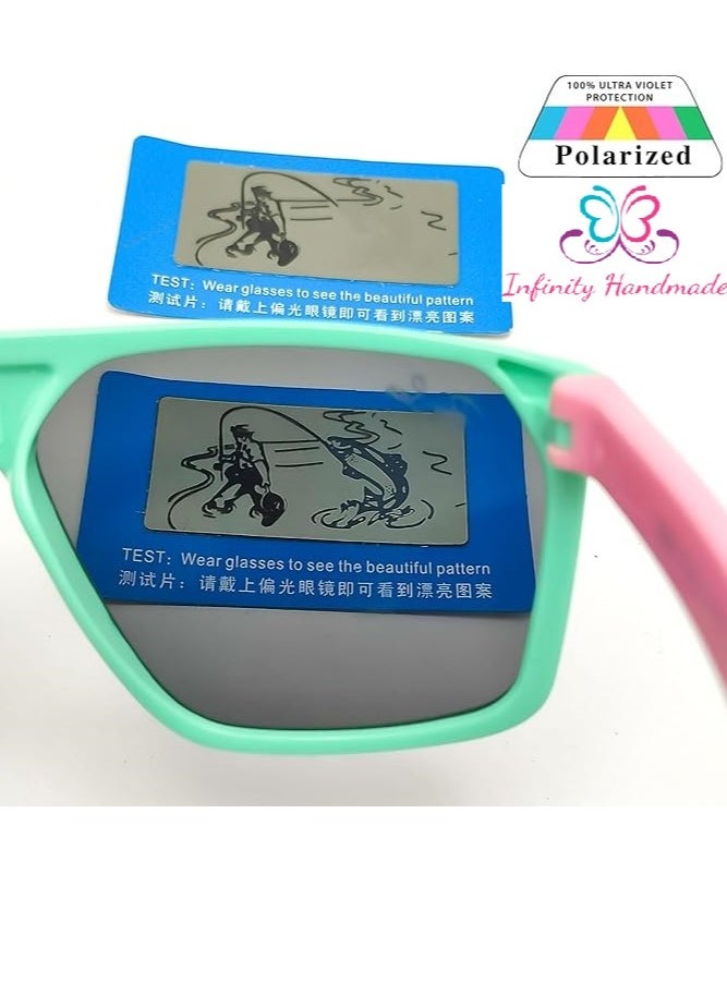 Generic Children Polarized Sunglasses Fashion, Silicone Flexible Safety, boy & girl, Outdoor, With the highest security Polarized,5020, from Seller INFINITYHANDMADE Only  - Image 4