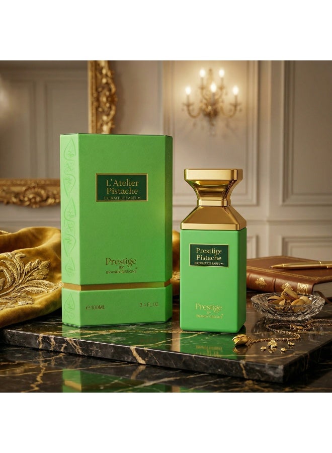 BRANDY DESIGNS L'Atelier Pistache Extrait De Parfum For Unisex 100ml - Image 3