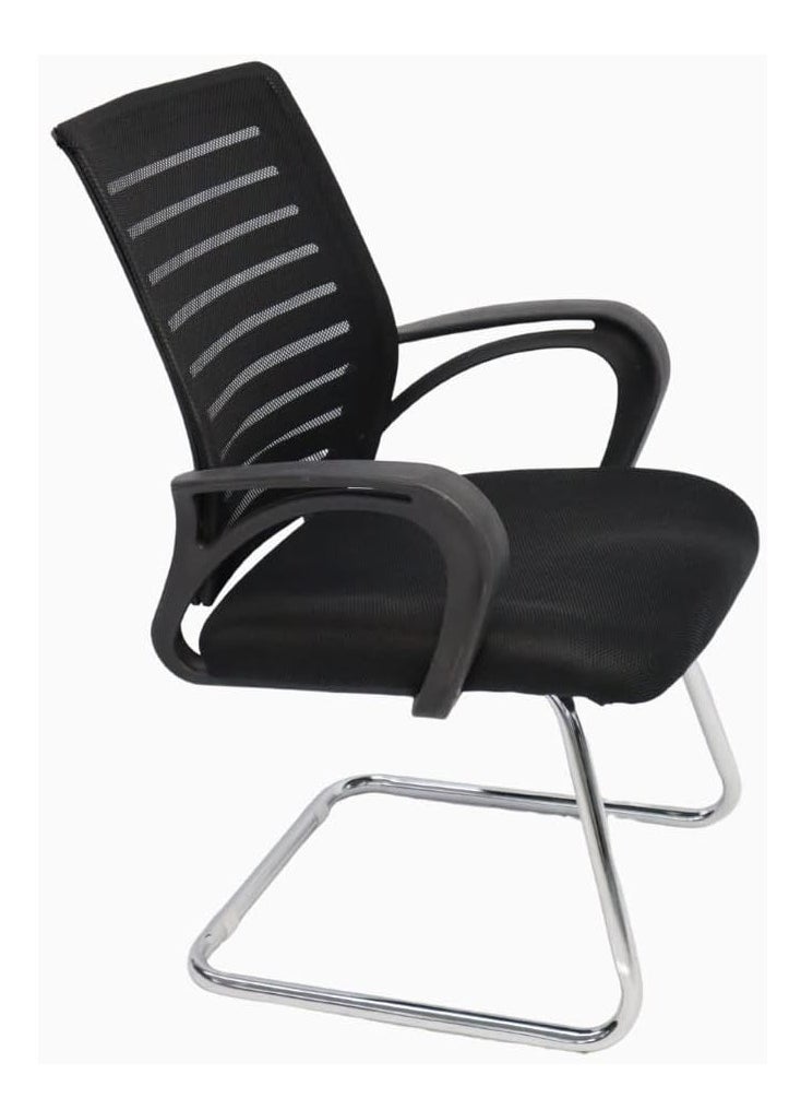 KARNAK Modern Design Mesh Visitor Chair With Steel Metal Frame Waiting Room Chair For Home Office And Hospital  - Image 1