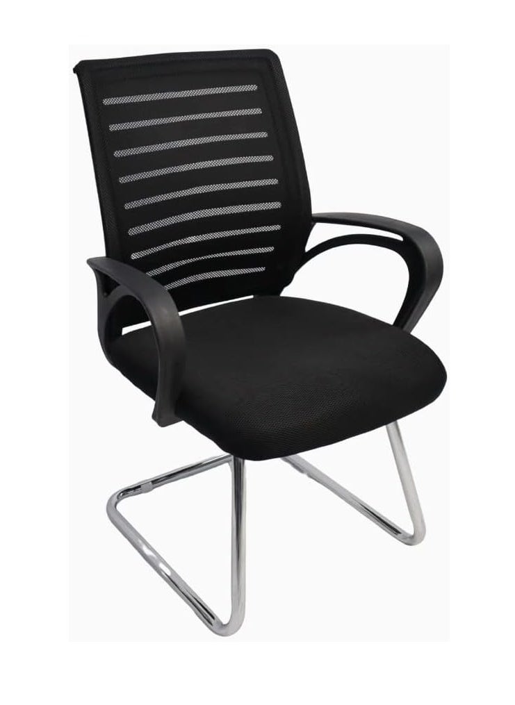 KARNAK Modern Design Mesh Visitor Chair With Steel Metal Frame Waiting Room Chair For Home Office And Hospital  - Image 2