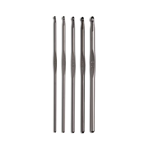Prym Crochet Hook Set Gunmetal 255mm