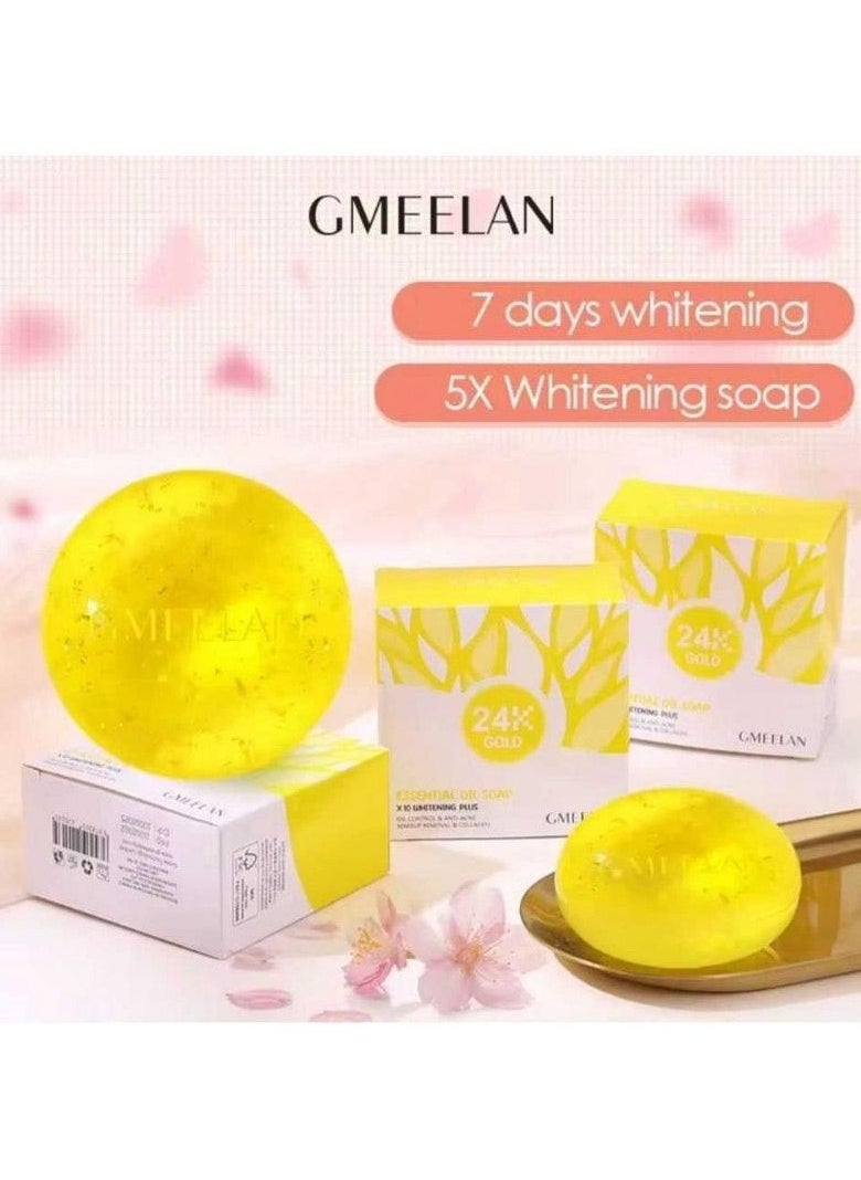 GMEELAN GMEELAN 24K Gold Soap Whitening Effective Facial Shower Gel 100g  - Image 1