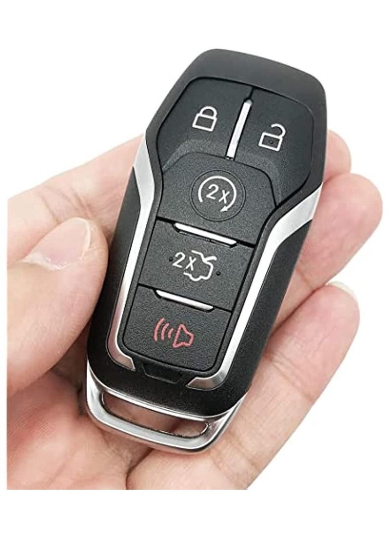 OIMG 5 Buttons Replacement Key Fob Cover Case For Ford Fusion Explorer Mustang Edge F150 F250 F350 Lincoln MKZ MKC Keyless Entry Car Remote Control Fob Shell  - Image 3