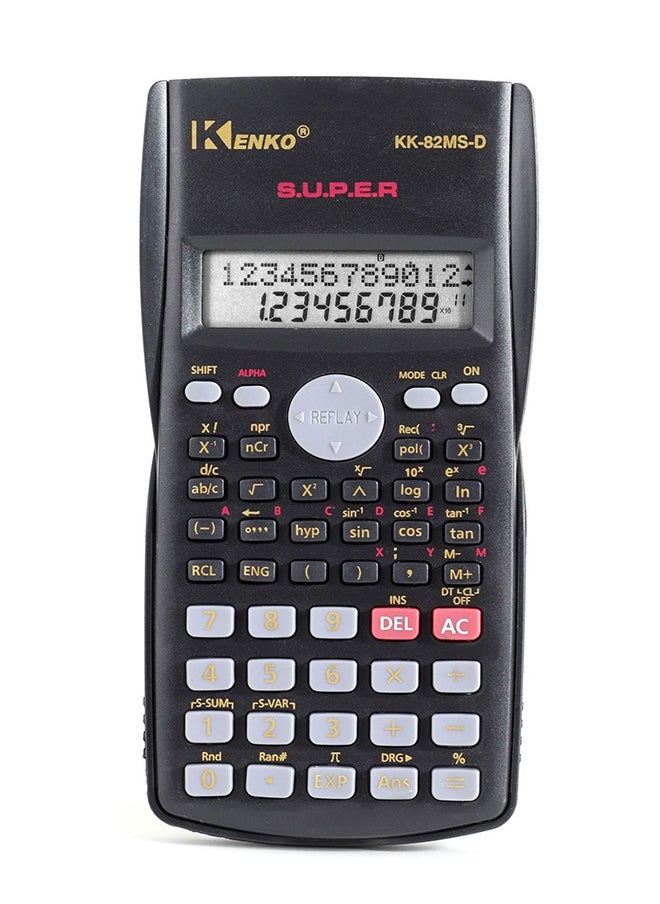 Scientific Calculator 240 Functions 2-Line 10+2 Digits Written Display - Ideal for Students and Teachers, Black - pzsku/Z3E7E17E23488B565BFE0Z/45/_/1735110462/dbd7f492-f49e-4e26-a906-fc209d37d1f3