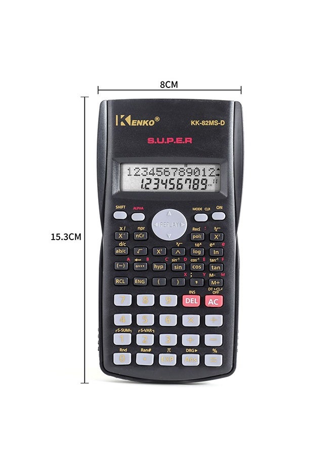 Scientific Calculator 240 Functions 2-Line 10+2 Digits Written Display - Ideal for Students and Teachers, Black - pzsku/Z3E7E17E23488B565BFE0Z/45/_/1736679811/f3765cc8-0d2c-4c16-b6ed-67aa74abd8b1