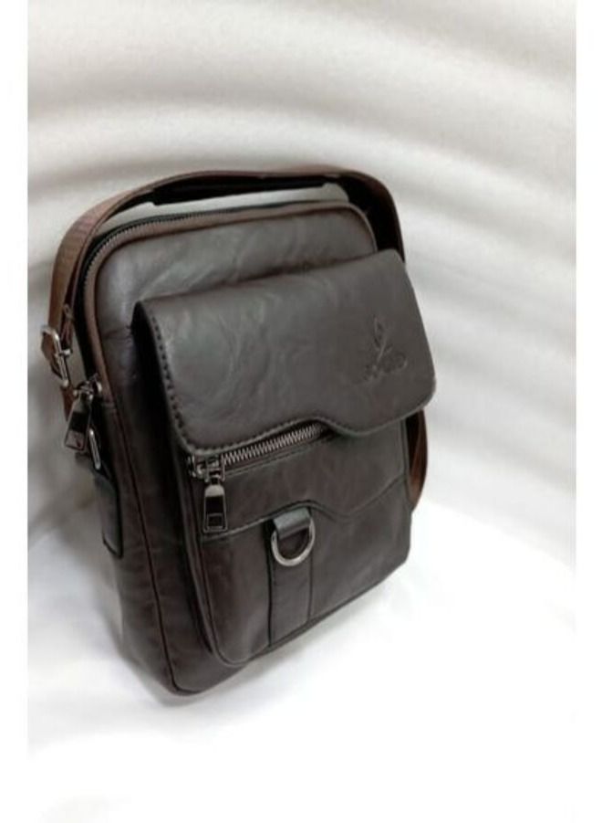 Jupiter Leather Crossbody Bag - Black - Image 2