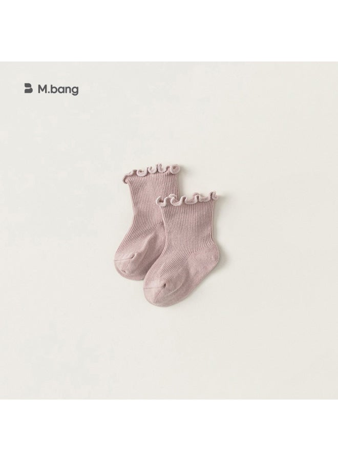 Youbao Kidsren's Clothing Spring And Summer New Kidsren's Socks Girls' Ear Socks Baby Mid-calf Socks Ps24023 - Image 1