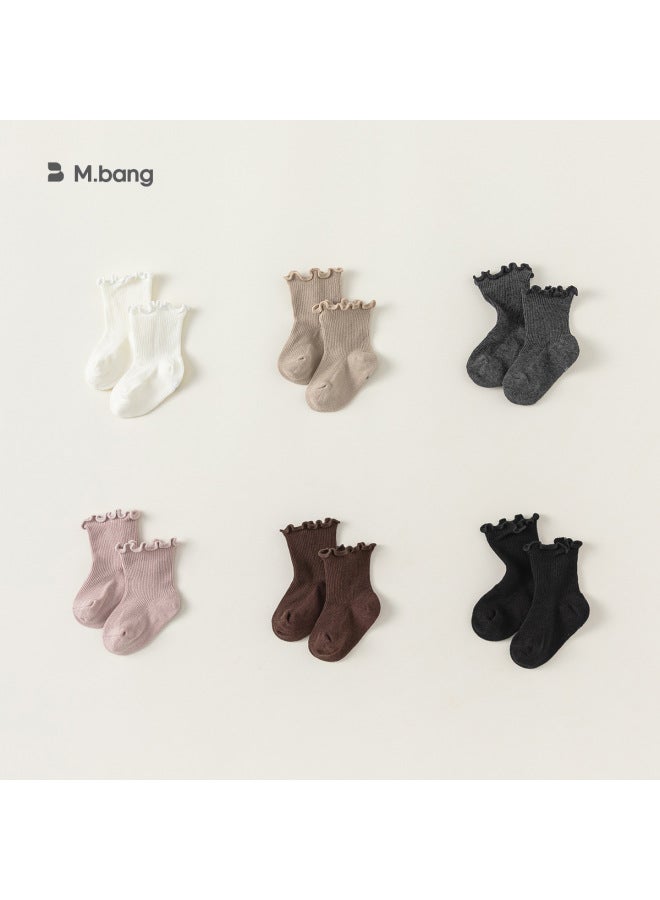 Youbao Kidsren's Clothing Spring And Summer New Kidsren's Socks Girls' Ear Socks Baby Mid-calf Socks Ps24023 - Image 3