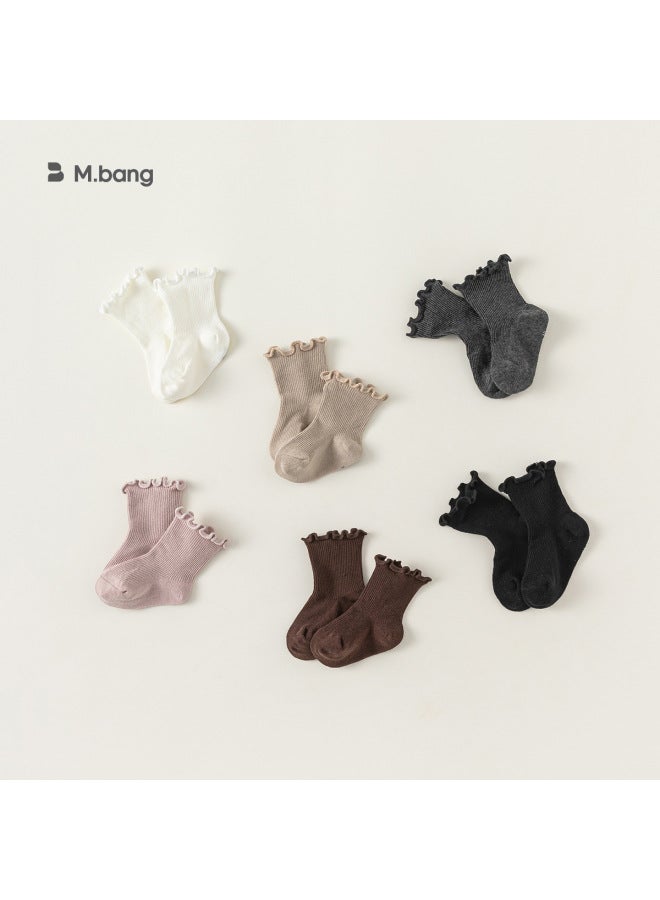 Youbao Kidsren's Clothing Spring And Summer New Kidsren's Socks Girls' Ear Socks Baby Mid-calf Socks Ps24023 - Image 2