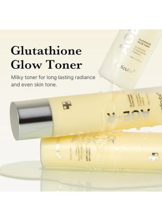 Age-R Glutathione Glow Milky Toner 140ml, Double Layer Brightening Toner with Glutathione & Peptides for Radiant Glass Skin, Low-Irritation Hydrating Toner for Even Skin Tone & Lasting Glow - view 2