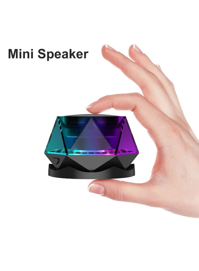 Wireless Portable RGB Bluetooth Speaker: Magnetic Diamond Mini Subwoofer – Creative with Phone Stand - Image 2