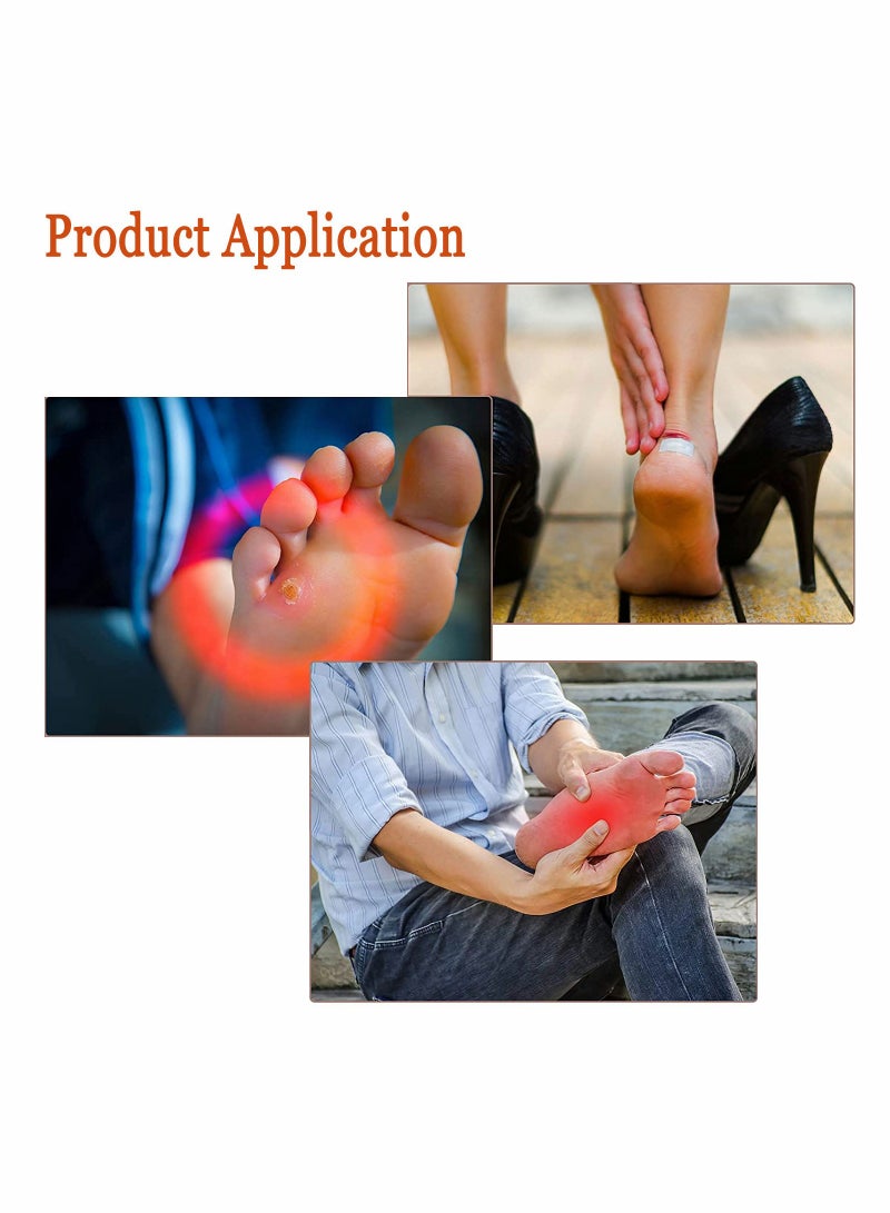 SYOSI 35 Sheets Moleskin Tape Adhesive Pads Shoe Padding Blister Prevention Flannel Pads Foot Heels Protection for Boots Hiking Reduce Friction Pain  - Image 3