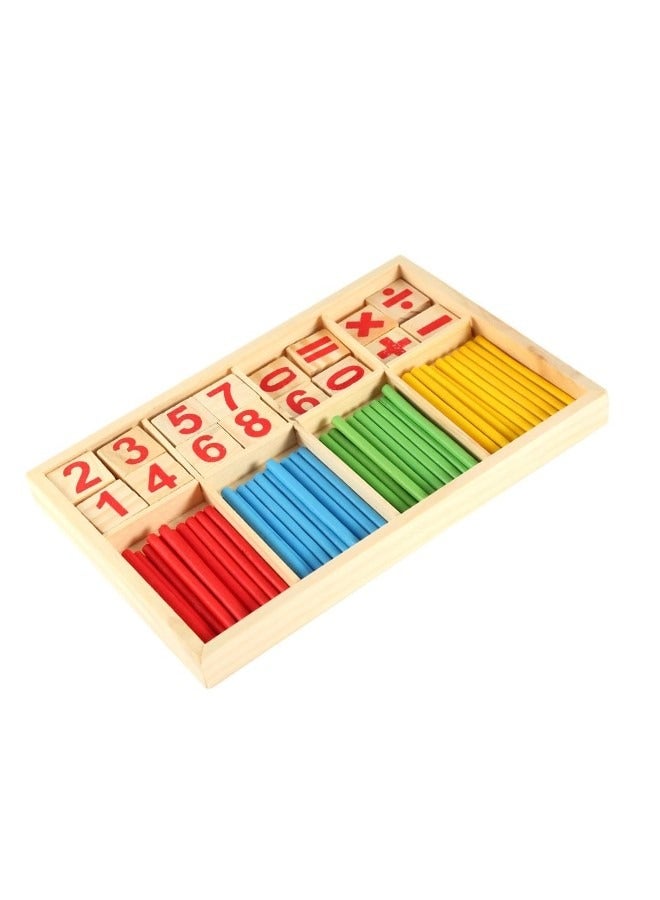 Colorful DIY Wooden Counting Sticks for Children Early Learning Puzzle Тоуs  - Image 1