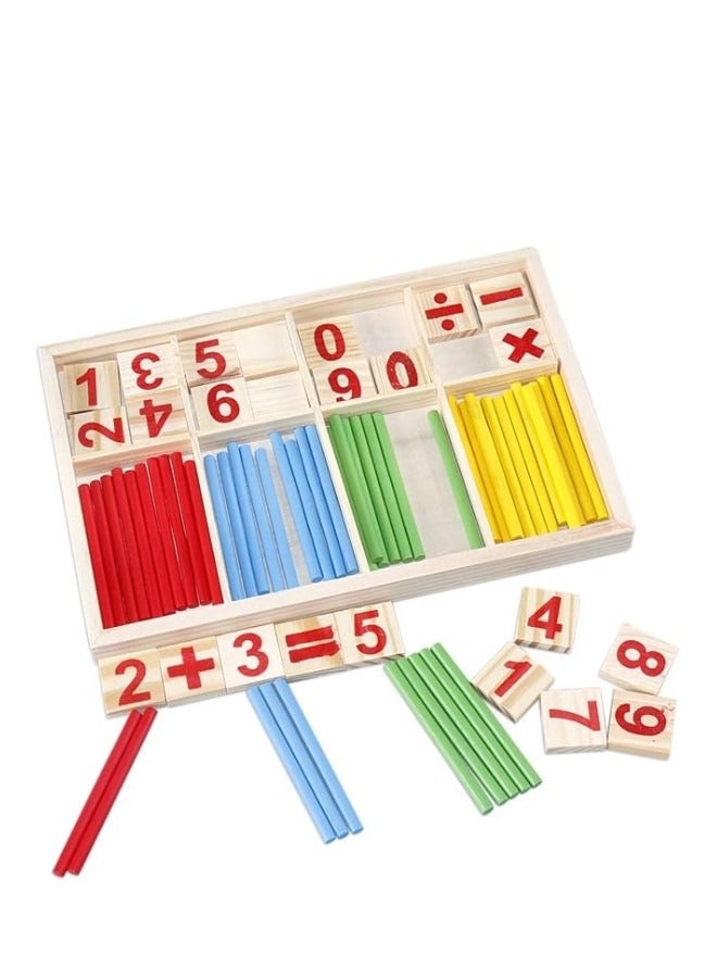 Colorful DIY Wooden Counting Sticks for Children Early Learning Puzzle Тоуs  - Image 2