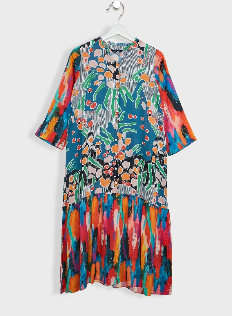 Nishat Linen Kids Printed Jalabiya