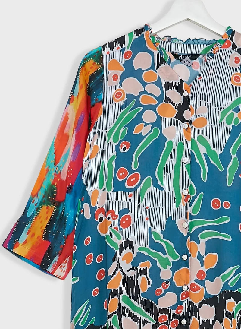 Nishat Linen Kids Printed Jalabiya