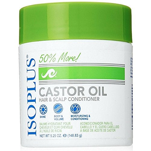Isoplus Castor Oil HairScalp Conditioner 525 Ounce Pack of 2